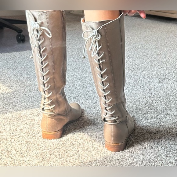 Sofft Sharnell Leather Tall Boots grey size 8 - Picture 10 of 15